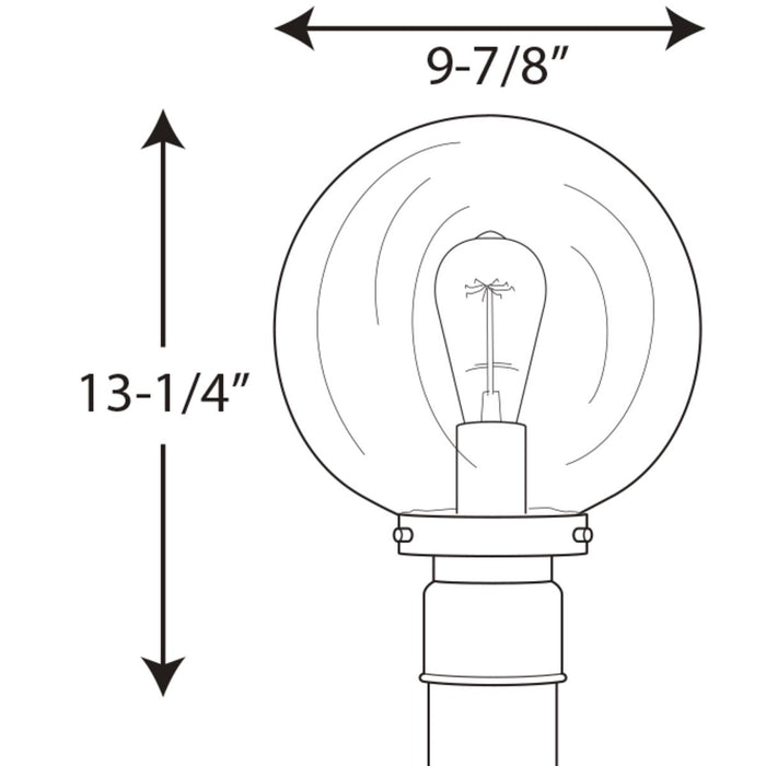 Progress Lighting Globe Lanterns Collection Post Lantern (P540007-031)