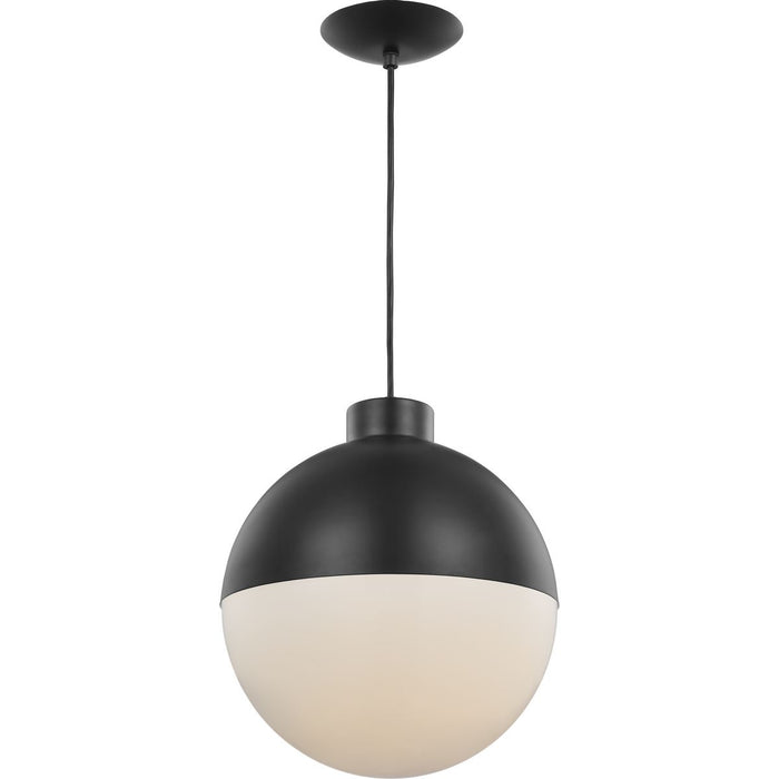 Progress Lighting Globe LED Collection Black One-Light LED Pendant 3000K (P500148-031-30)