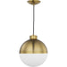 Progress Lighting Globe LED Collection Brushed Bronze One-Light LED Pendant 3000K (P500148-109-30)