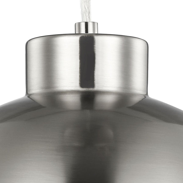 Progress Lighting Globe LED Collection Brushed Nickel One-Light LED Pendant 3000K (P500148-009-30)