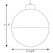 Progress Lighting Globe LED Collection Brushed Nickel One-Light LED Pendant 3000K (P500148-009-30)
