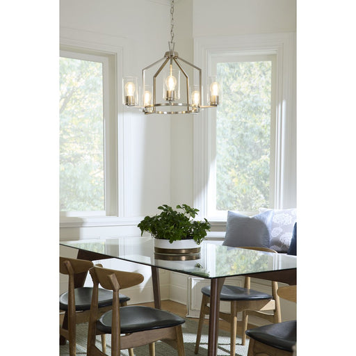 Progress Lighting Goodwin Collection 60W Five-Light Chandelier Brushed Nickel (P400316-009)