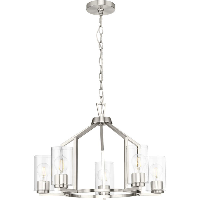 Progress Lighting Goodwin Collection 60W Five-Light Chandelier Brushed Nickel (P400316-009)