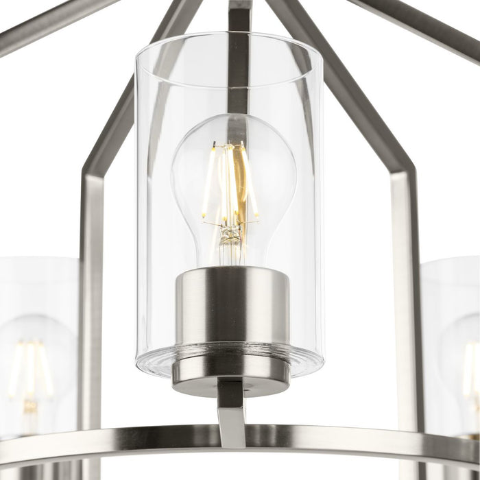 Progress Lighting Goodwin Collection 60W Five-Light Chandelier Brushed Nickel (P400316-009)