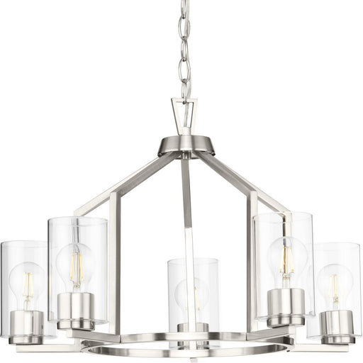 Progress Lighting Goodwin Collection 60W Five-Light Chandelier Brushed Nickel (P400316-009)