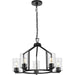 Progress Lighting Goodwin Collection 60W Five-Light Chandelier Matte Black (P400316-31M)