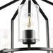 Progress Lighting Goodwin Collection 60W Five-Light Chandelier Matte Black (P400316-31M)