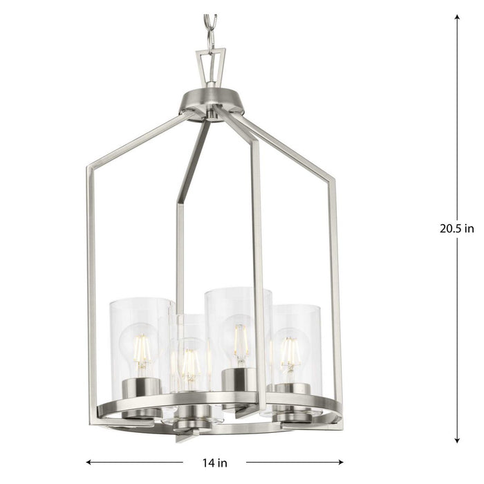 Progress Lighting Goodwin Collection 60W Four-Light Foyer Brushed Nickel (P500411-009)