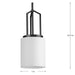 Progress Lighting Goodwin Collection 60W One-Light Mini-Pendant Matte Black (P500410-31M)