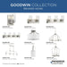 Progress Lighting Goodwin Collection 60W Two-Light Semi-Flush Mount Convertible Brushed Nickel (P350239-009)
