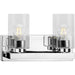 Progress Lighting Goodwin Collection Two-Light Polished Chrome Modern Vanity Light With Clear Glass (P300387-015)