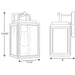 Progress Lighting Grandbury Collection One-Light Medium Wall Lantern With Durashield (P560175-031)