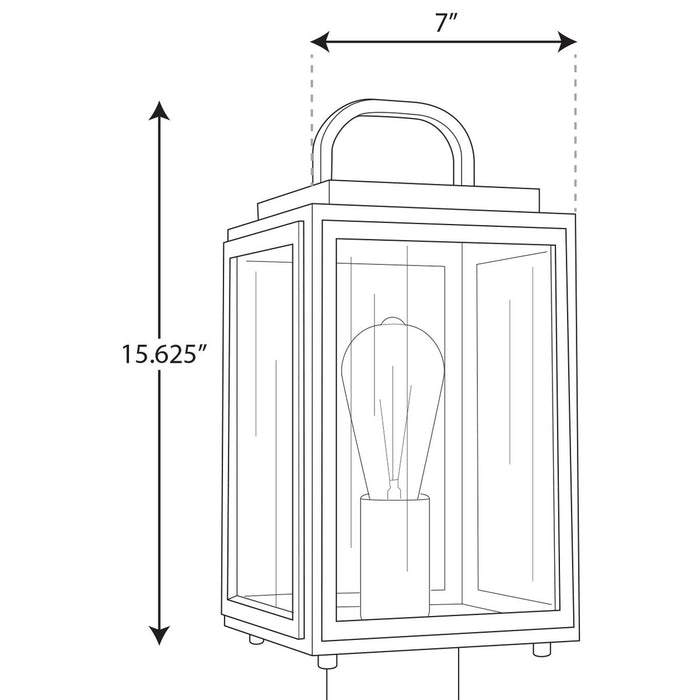 Progress Lighting Grandbury Collection One-Light Post Lantern With Durashield (P540064-031)