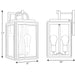 Progress Lighting Grandbury Collection Two-Light Medium Wall Lantern With Durashield (P560176-031)