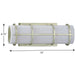 Progress Lighting Grid Collection 1 Light 13W LED Linear Bath And Vanity Fixture (P300331-134-30)