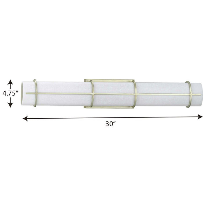 Progress Lighting Grid Collection 1 Light 33W LED Linear Bath And Vanity Fixture (P300333-134-30)