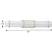 Progress Lighting Grid Collection 1 Light 33W LED Linear Bath And Vanity Fixture (P300333-134-30)