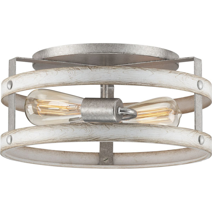 Progress Lighting Gulliver Collection 2 Light 60W Medium Base Flush Mount Close To Ceiling Fixture (P350169-141)
