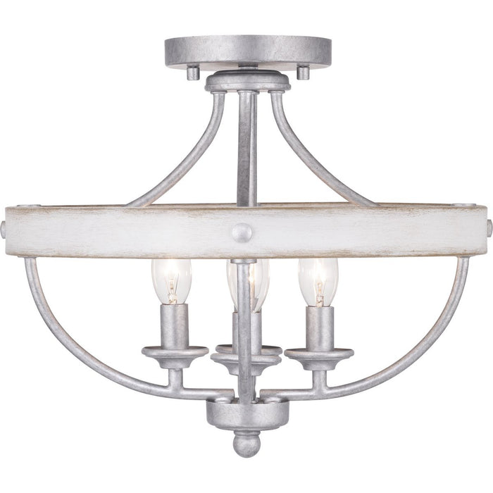 Progress Lighting Gulliver Collection Four-Light 14-1/4 Inch Semi-Flush Convertible (P350117-141)