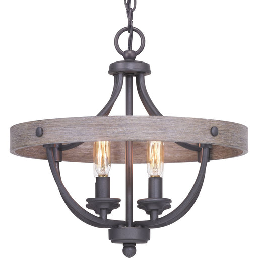 Progress Lighting Gulliver Collection Four-Light 14-1/4 Inch Semi-Flush Convertible (P350117-143)