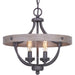 Progress Lighting Gulliver Collection Four-Light 14-1/4 Inch Semi-Flush Convertible (P350117-143)