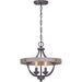 Progress Lighting Gulliver Collection Four-Light 14-1/4 Inch Semi-Flush Convertible (P350117-143)
