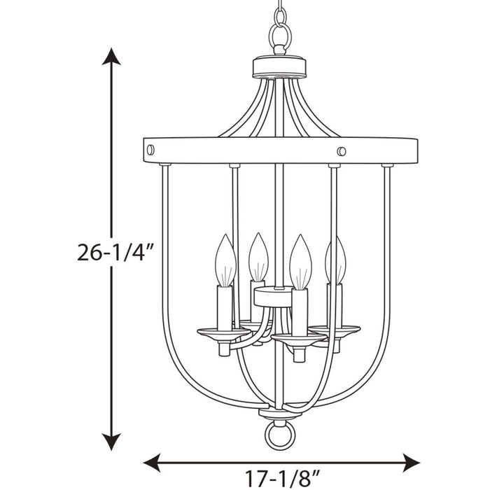 Progress Lighting Gulliver Collection Four-Light Foyer (P500157-141)