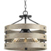 Progress Lighting Gulliver Collection Three-Light 17 Inch Semi-Flush Convertible (P350049-143)