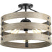 Progress Lighting Gulliver Collection Three-Light 17 Inch Semi-Flush Convertible (P350049-143)