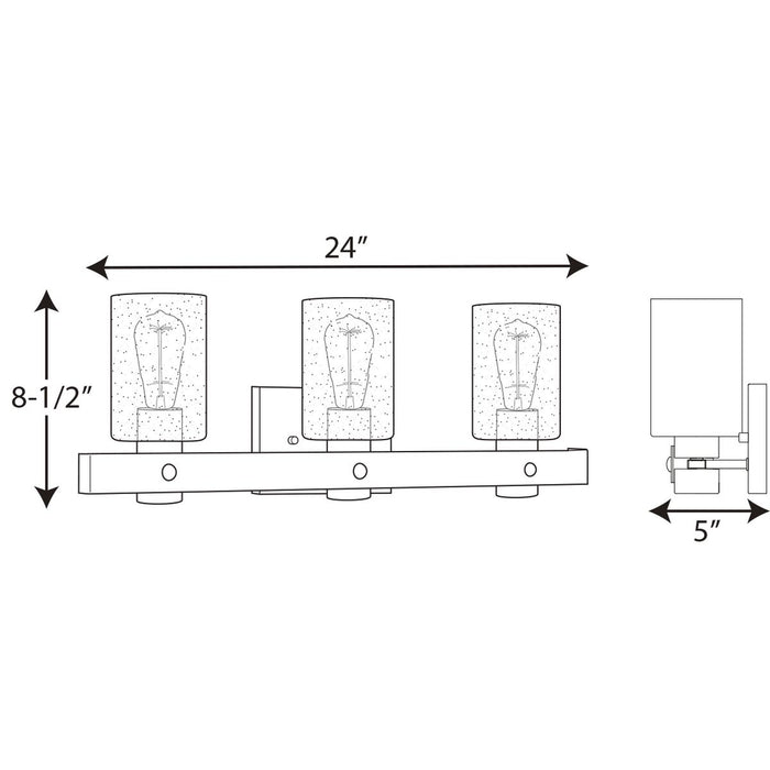 Progress Lighting Gulliver Three-Light Bath And Vanity (P300125-141)