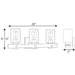 Progress Lighting Gulliver Three-Light Bath And Vanity (P300125-143)