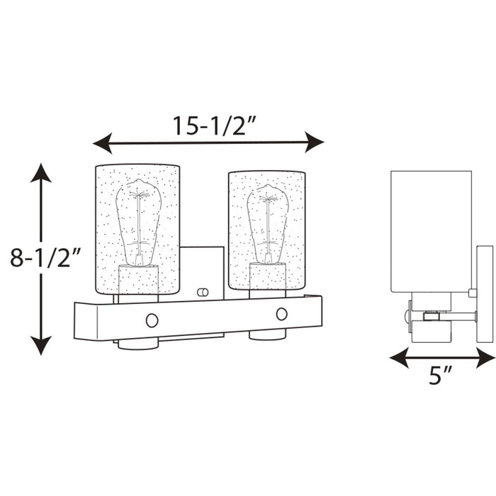 Progress Lighting Gulliver Two-Light Bath And Vanity (P300124-141)