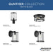 Progress Lighting Gunther Collection 100W One-Light Post Lantern Matte Black (P540020-31M)