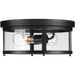 Progress Lighting Gunther Collection 75W Two-Light Flush Mount Matte Black (P550021-31M)