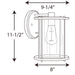 Progress Lighting Gunther Wall Large Lantern (P560058-020)