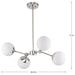 Progress Lighting Haas Collection 60W Four-Light Chandelier Brushed Nickel (P400307-009)