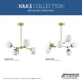 Progress Lighting Haas Collection 60W Six-Light Chandelier Brushed Bronze (P400308-109)