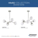 Progress Lighting Haas Collection 60W Six-Light Chandelier Brushed Nickel (P400308-009)