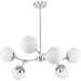 Progress Lighting Haas Collection 60W Six-Light Chandelier Brushed Nickel (P400308-009)