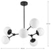 Progress Lighting Haas Collection 60W Six-Light Chandelier Matte Black (P400308-31M)