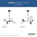 Progress Lighting Haas Collection 60W Six-Light Chandelier Matte Black (P400308-31M)