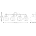 Progress Lighting Hansford Collection Four-Light Bath And Vanity (P300052-104)