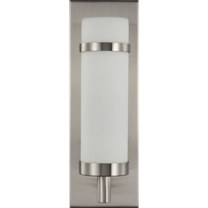 Progress Lighting Hartwick Collection Brushed Nickel One-Light Wall Sconce (P710087-009)