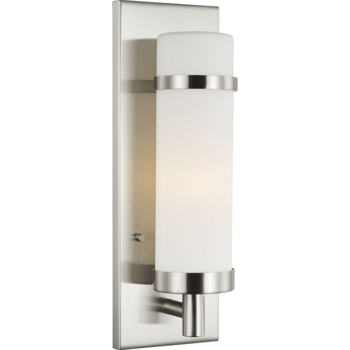 Progress Lighting Hartwick Collection Brushed Nickel One-Light Wall Sconce (P710087-009)