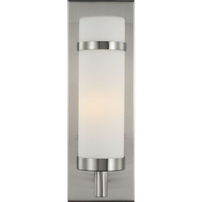 Progress Lighting Hartwick Collection Brushed Nickel One-Light Wall Sconce (P710087-009)