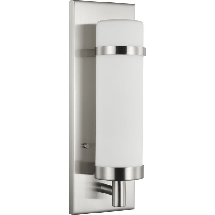 Progress Lighting Hartwick Collection Brushed Nickel One-Light Wall Sconce (P710087-009)