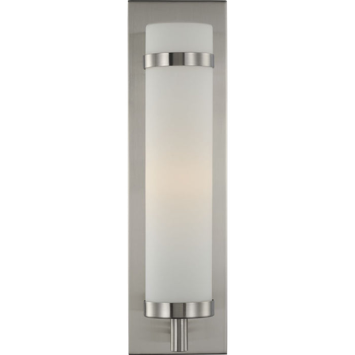Progress Lighting Hartwick Collection Brushed Nickel One-Light Wall Sconce (P710088-009)