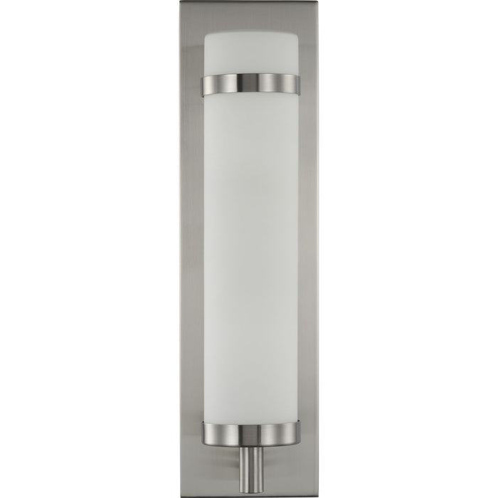 Progress Lighting Hartwick Collection Brushed Nickel One-Light Wall Sconce (P710088-009)