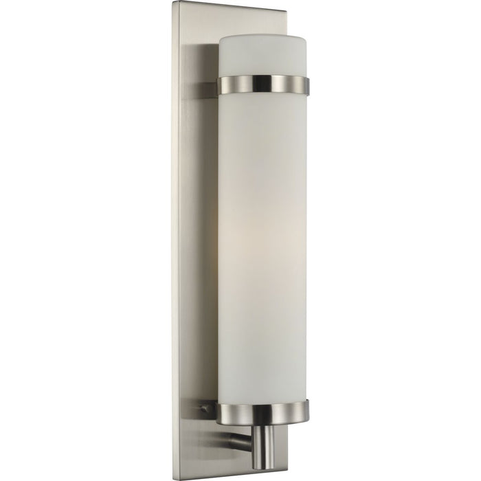 Progress Lighting Hartwick Collection Brushed Nickel One-Light Wall Sconce (P710088-009)