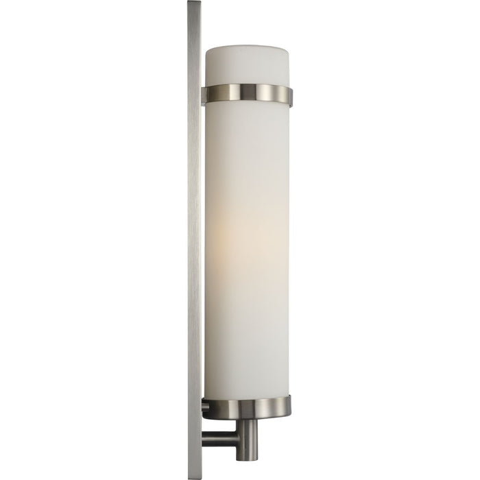 Progress Lighting Hartwick Collection Brushed Nickel One-Light Wall Sconce (P710088-009)